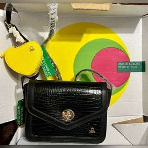 UNITED COLORS OF BENETTON crocodile-print shoulder bag🐊